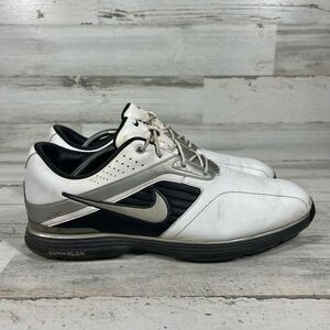Nike Lunar Prevail Golf Shoe Mens Shoes White Lace Up‎ Size 12